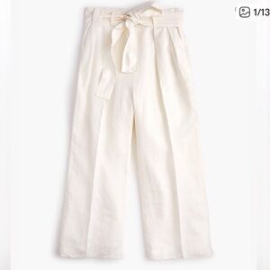J. Crew Factory Linen Blend Wide-leg Pant Size 4